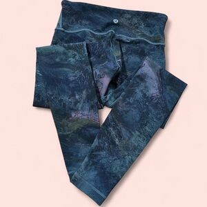 lululemon athletica Blue Patterned Leggings